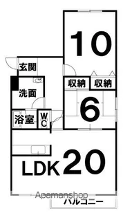 サンブライトハイツⅣ【1階】の間取り